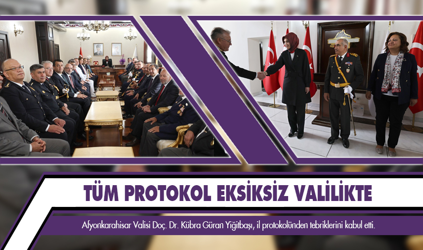 Yiğitbaşı İl Protokolünün tebriklerini kabul etti